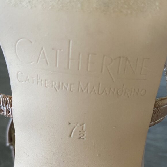 Catherine Malandrino Pink and Gold Sexy Heels - Picture 4 of 10